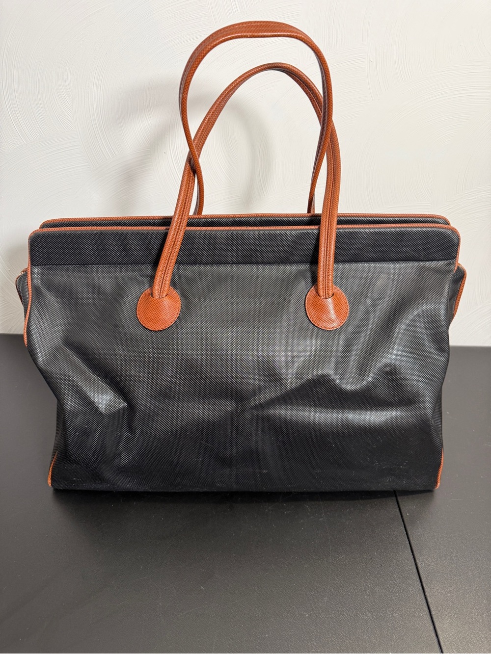 Bottega Veneta VINTAGE Large Shopper Tote Travel Bag PVC